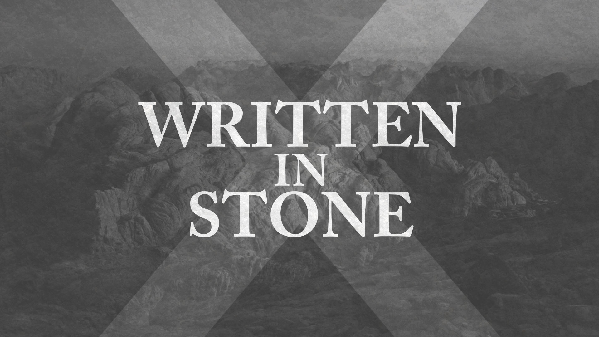 Written In Stone